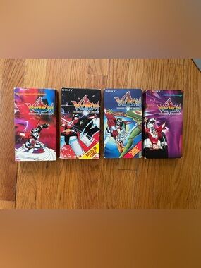 Vintage Lot Of 4 Voltron VHS Planet Doom/ Castle Of Lions/ Zarkons Rev/ Merla